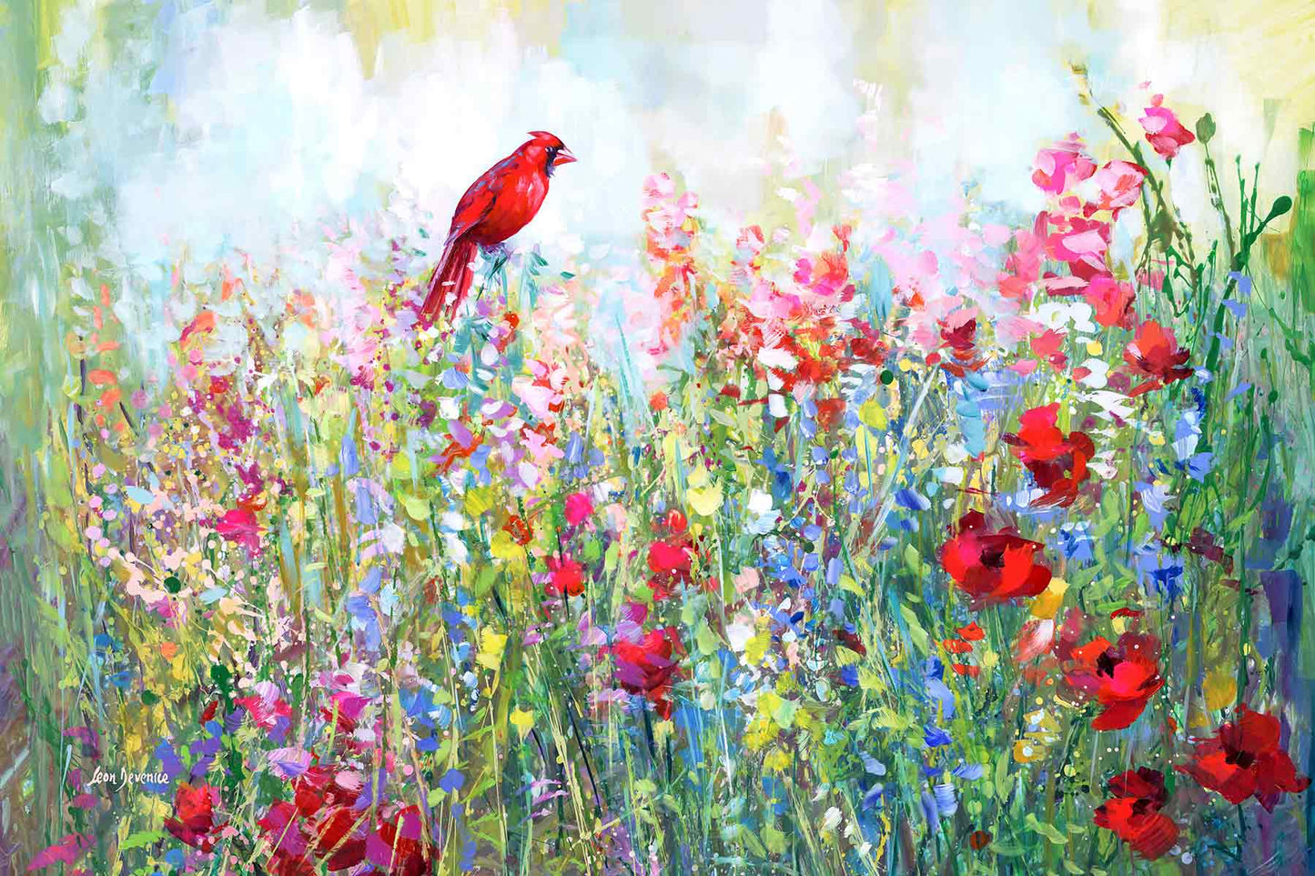 Cardinal bird wall art