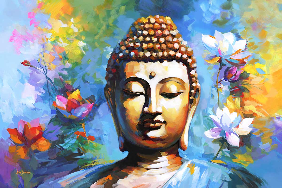 Buddha painting, Buddha wall art