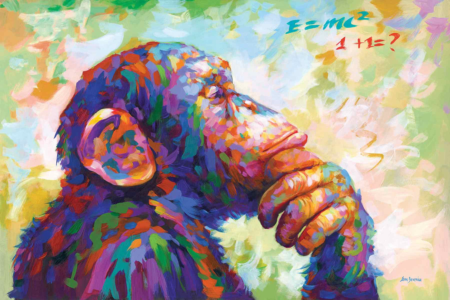 The Thinker Monkey painting