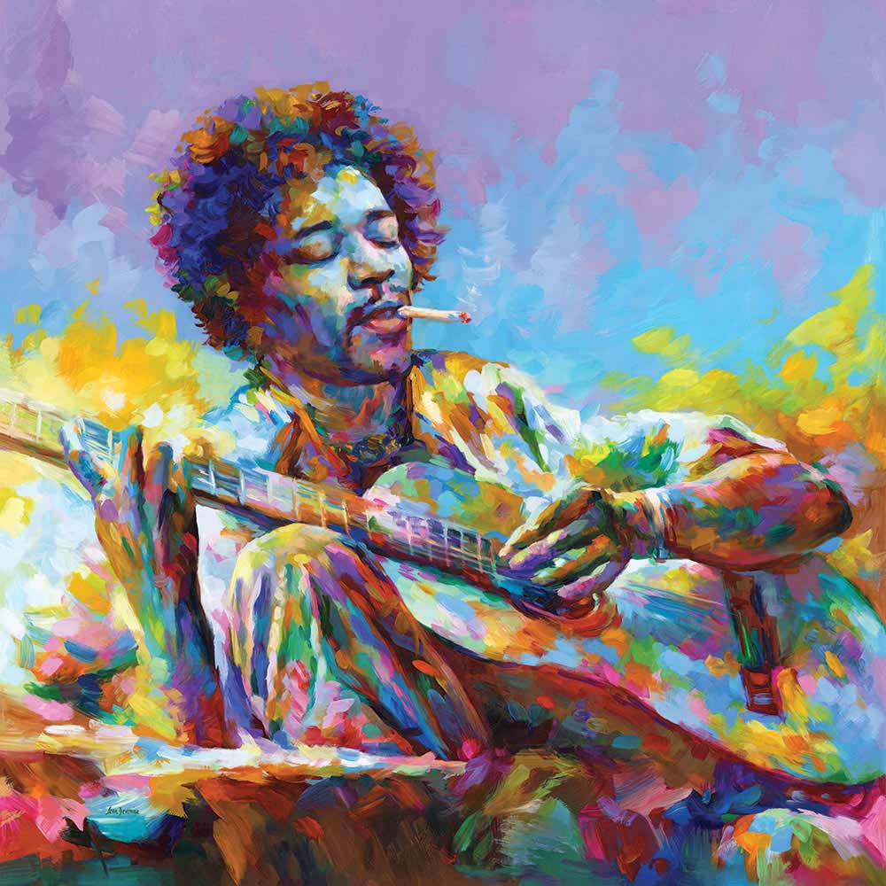 Jimi Hendrix painting