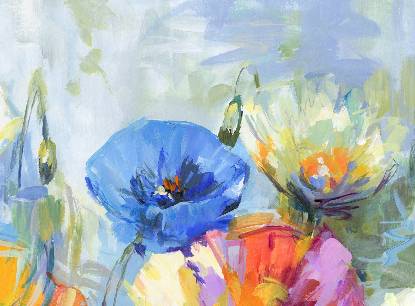 Joyful Poppies in Spring Light