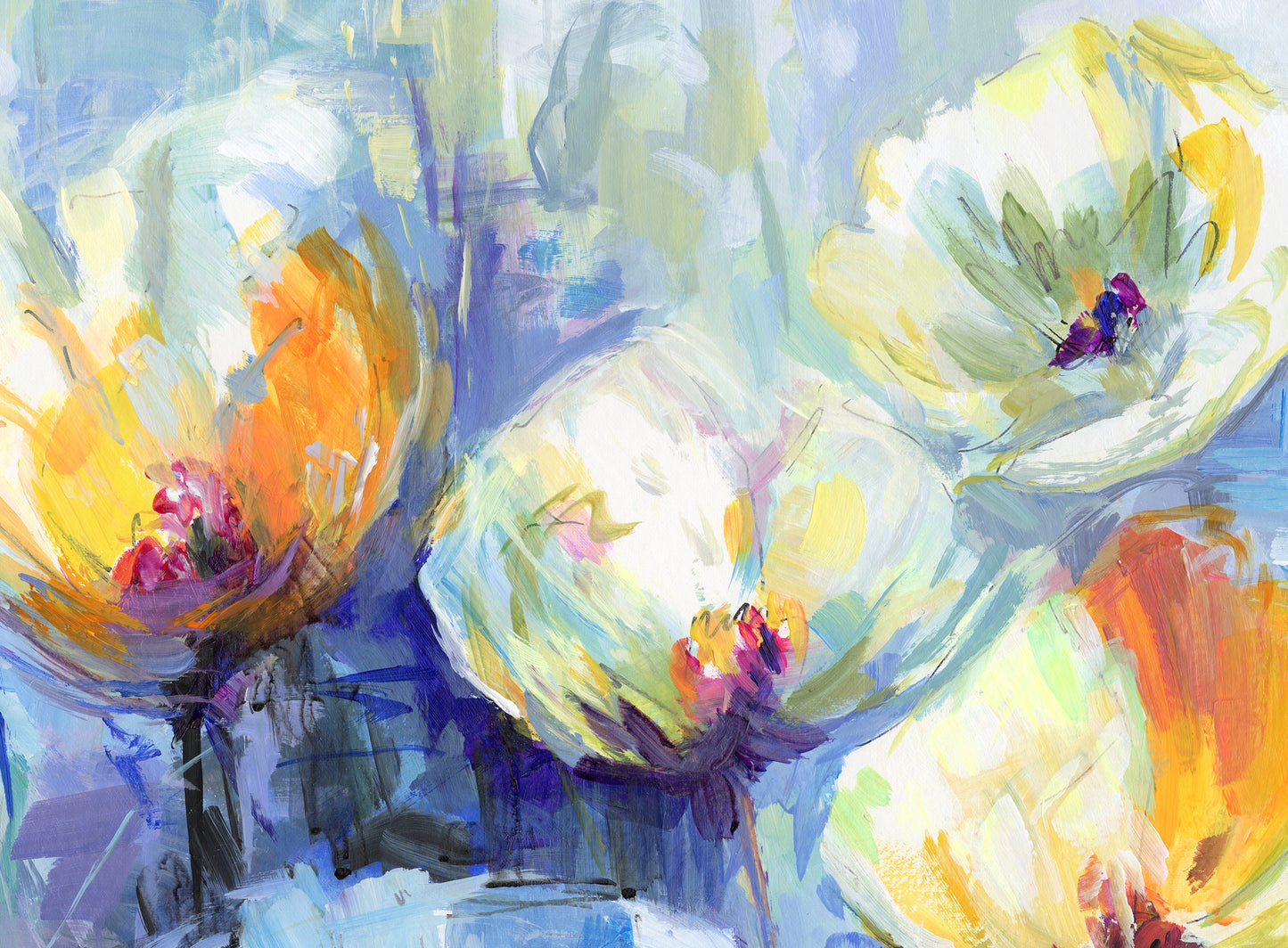 Joyful Poppies in Spring Light