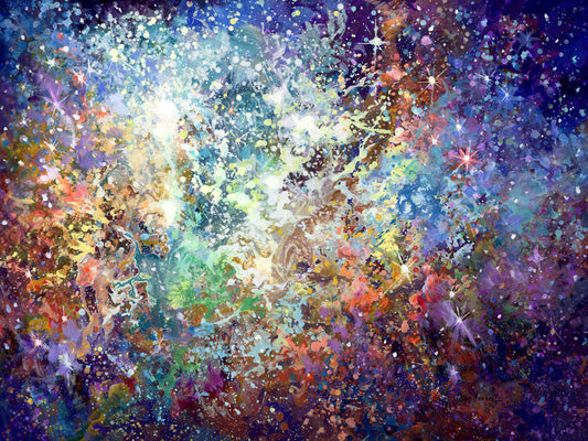 abstract nebula painting 