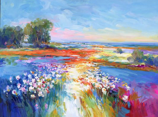 wildflower meadow painting 