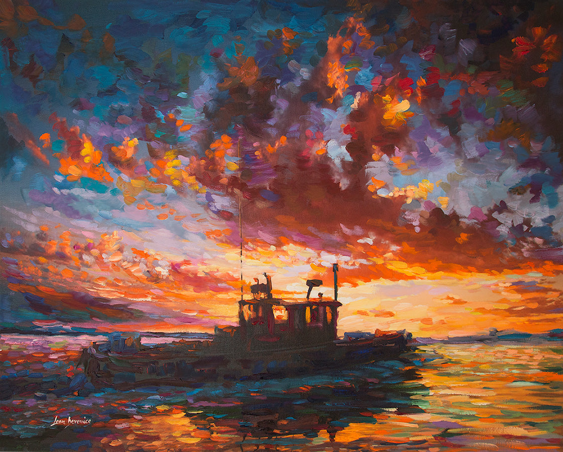 The Fishing Boat at Sunset II