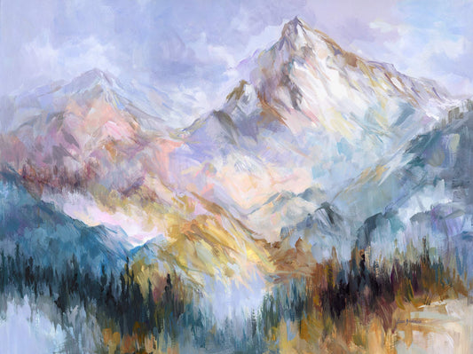 mountain landscape painting 