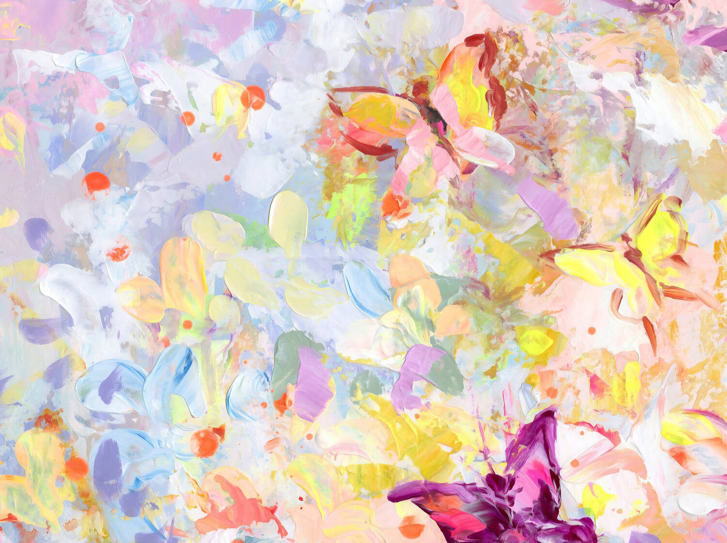 Abstract butterfly painting