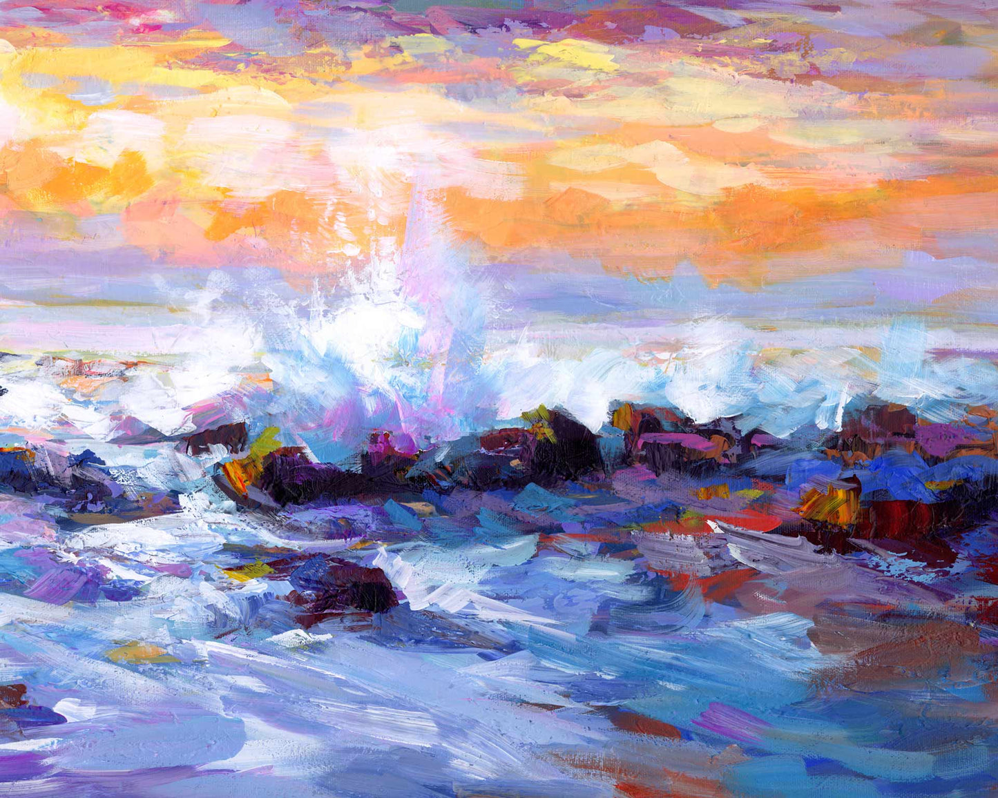 Ocean Sunset Painting