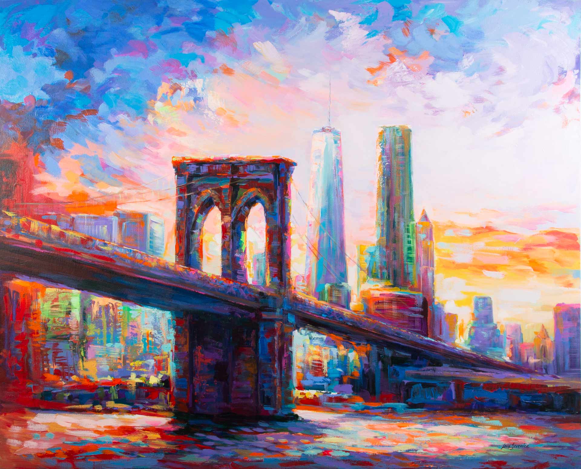 Brooklyn Bridge, New York City painting 