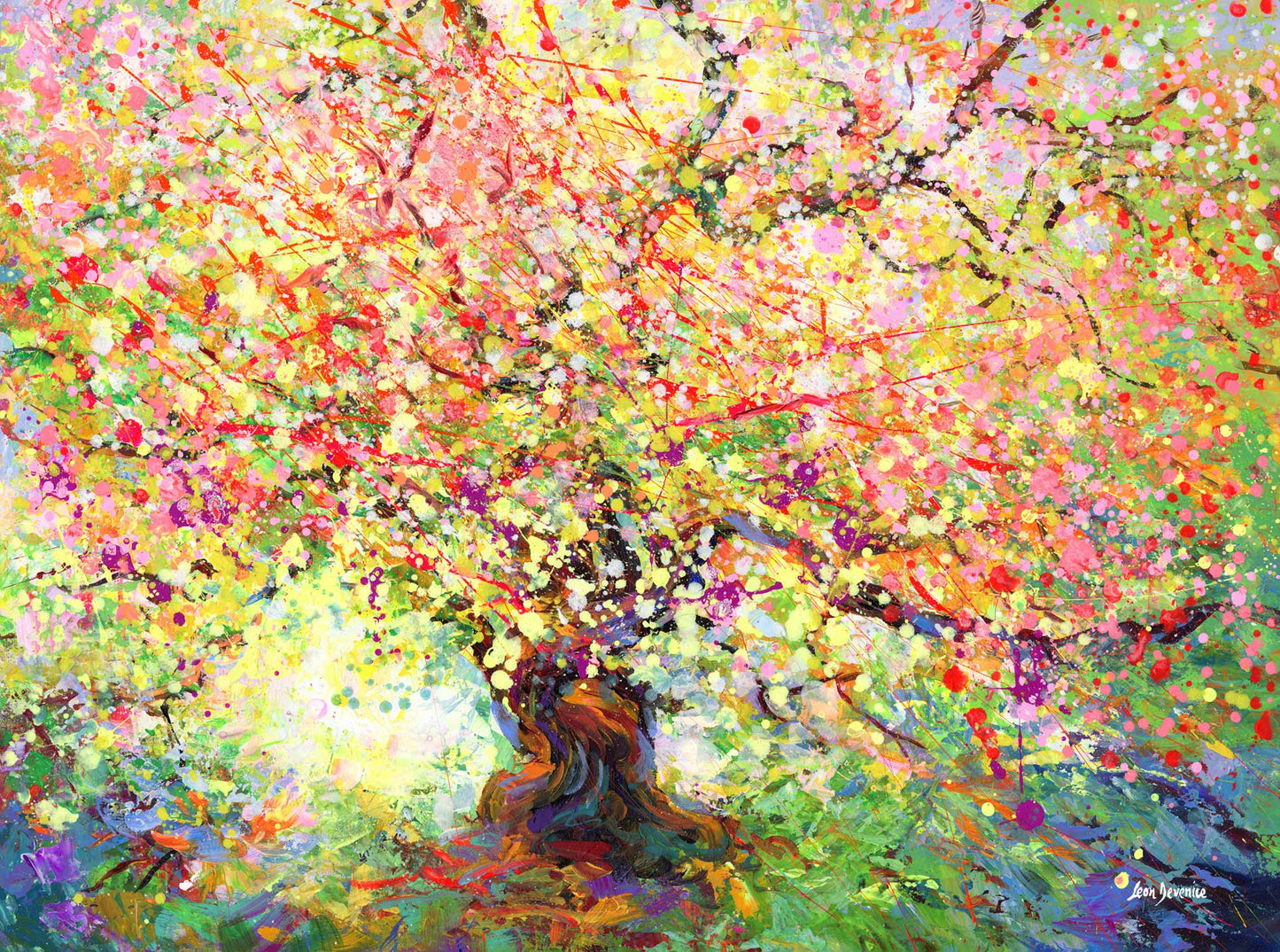contemporary tree painting