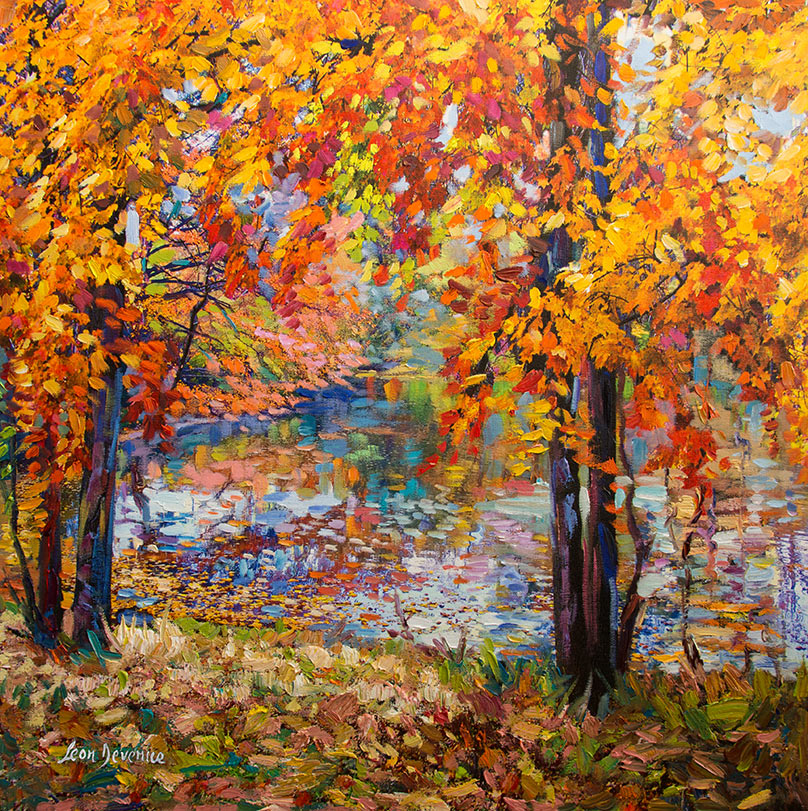 autumn landscape painting 