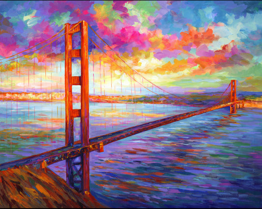 Golden Gate Bridge painting
