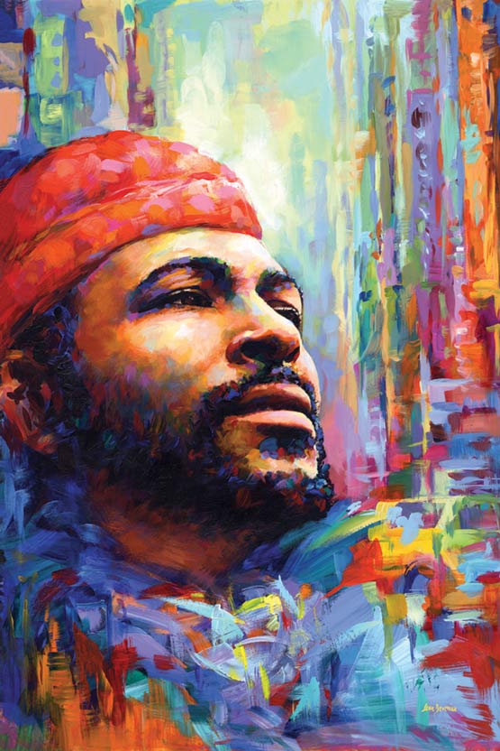 Marvin Gaye painting