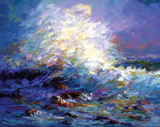 Ocean wave painting