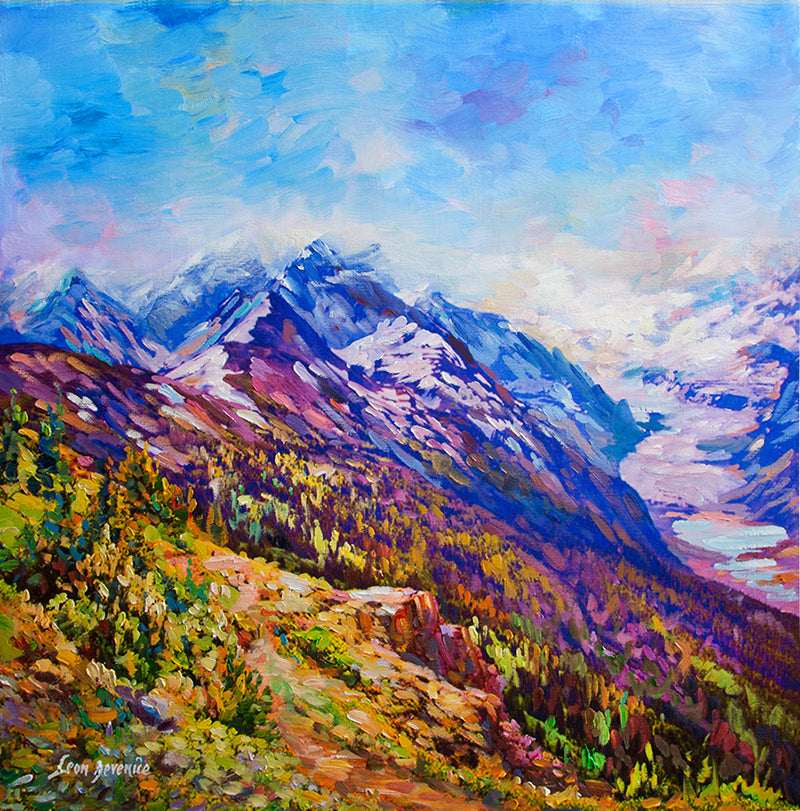 mountain paintings , mountain art, 