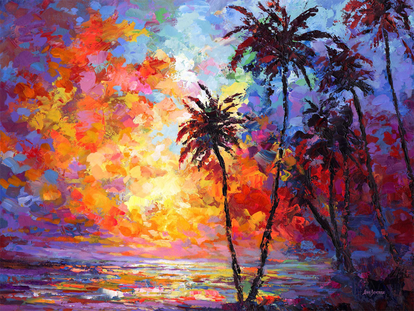 Sunset Beach painting 