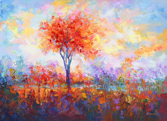 fall landscape painting