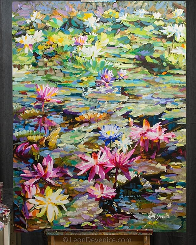 lily art, lily painting,  