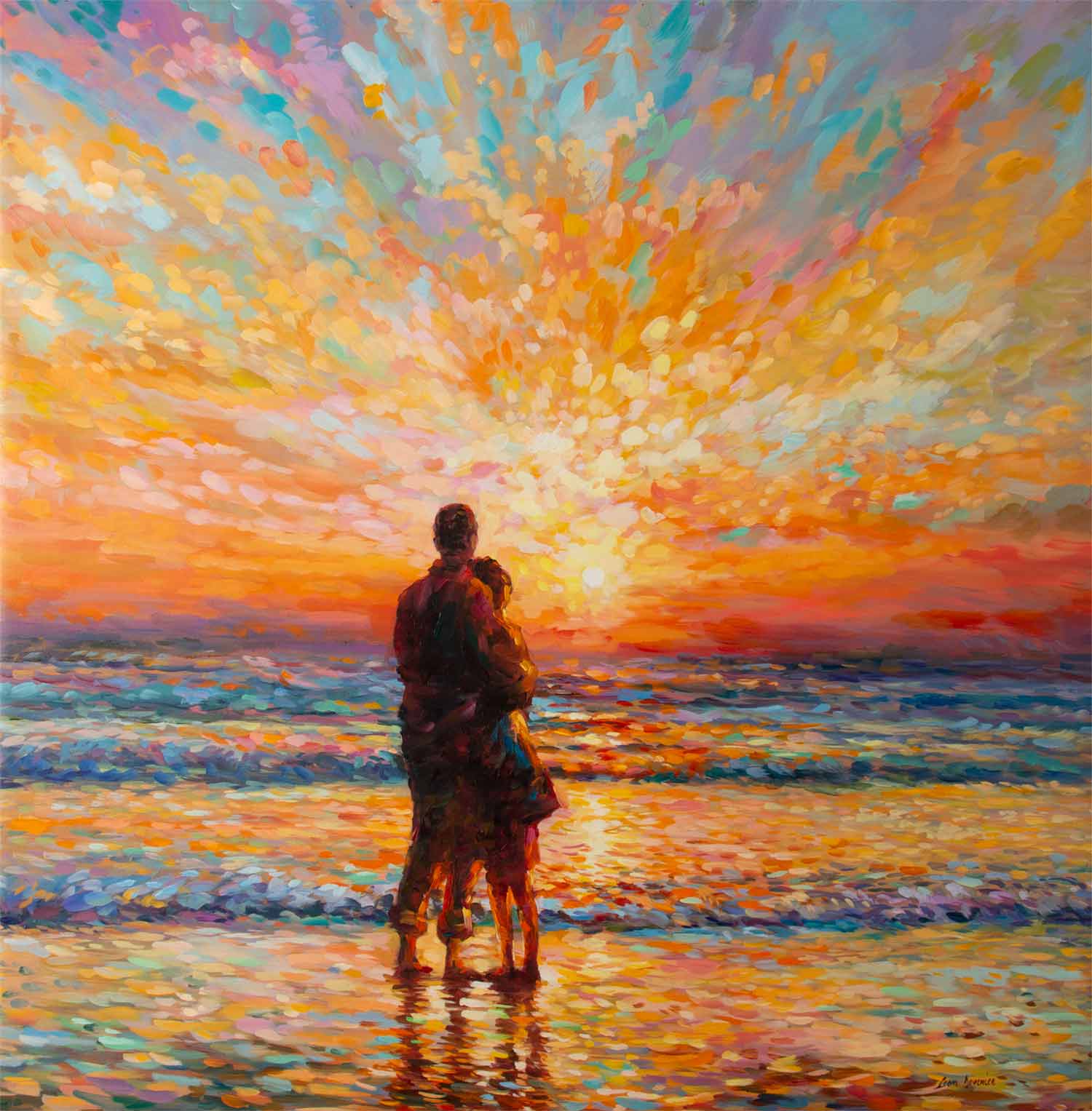 Couple at the Beach Sunset